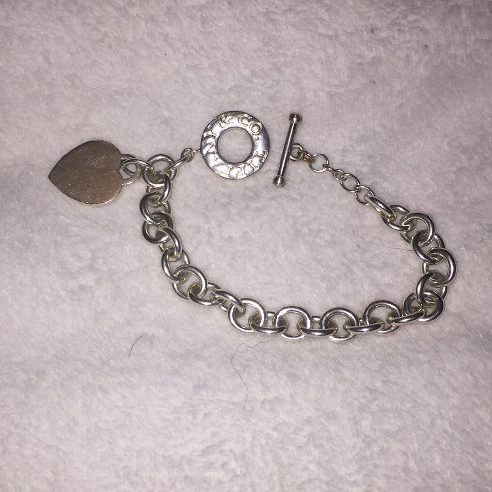 Tiffany & co. Heart dangle bracelet